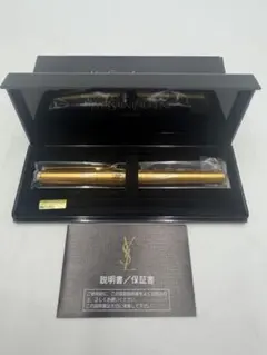 ★Yves Saint Laurentボールペン3本★ イヴ・サンローラン ネイビー ブルー ボールペン YVES SAINT LAURENT