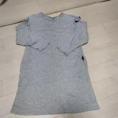 グレー フリル付き ワンピース 130サイズ