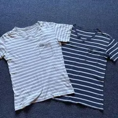BLUE BLUE ストライプ Tシャツ 2枚セット Sサイズ