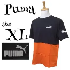 Puma ネイビー/オレンジ XL Tシャツ