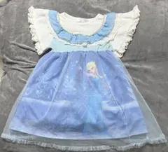エルサ プリント ワンピース 半袖