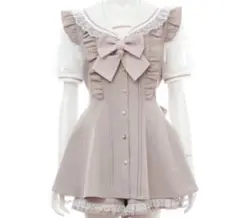 シークレットハニー レースセーラー襟半袖セットアップ