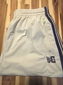 【別注】 NEEDLES×DC SHOES 聯名褲 (象牙白×紫色)