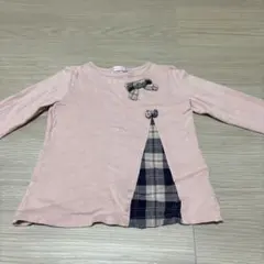 ミキハウス 長袖カットソー ピンク 110cm