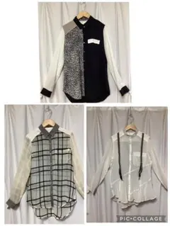 最終値下げ　美品　スリーハンドレッドサーティデイズ　ブラウス3点セットのサムネイル
