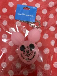 東京ディズニーリゾート ミッキーマウス ピンク　バルーン　バックチャームケース付