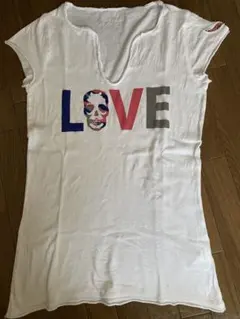 ザディグエボルテールのスカル付きLoveTシャツのサムネイル