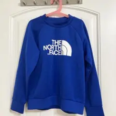 ノースフェイス　キッズ　マウンテントラッククルー　スウェット　140cm 青