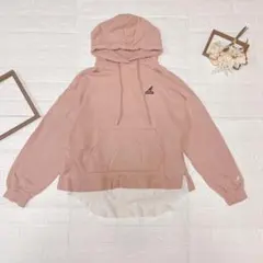 ピンク パーカー