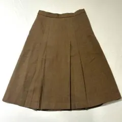 PINOREスカート ブラウンスカート プリーツスカート Mサイズ