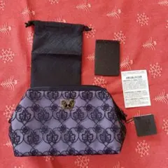 未使用　ANNA SUI　アナスイ　レース紫色ポーチ