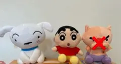 クレヨンしんちゃん ぬいぐるみ　15cm ぶりぶりざえもん　シロ