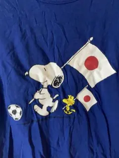 PEANUTS スヌーピー Tシャツ ブルー Mサイズのサムネイル