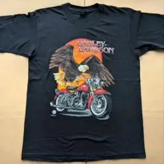 90s vintage USA製ハーレーダビッドソン イーグル バイク Tシャツ