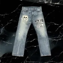 y2k ギャル男 サーフ アメカジ ストレートデニム パッチワーク ダメージのサムネイル