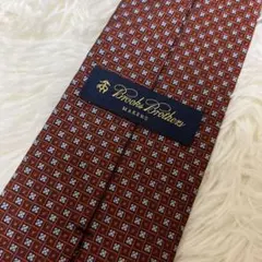 【最高級】ブルックスブラザーズ ネクタイ シルク100% 米国製 小紋柄