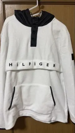 TOMMY HILFIGER ホワイト フリースジャケット
