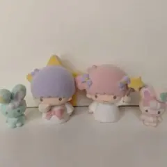 リトルツインスターズ　キキララ　フロッキーマスコットセット【レトロ】