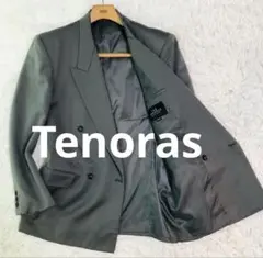【美品】ティノラスTenoras ダブルテーラードジャケットジャケット カーキ