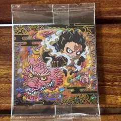 ワンピース大海賊シールウエハース LOG.5 ルフィ＆モモの助 シークレット