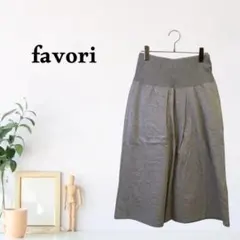 zG1293【F】favori タック センタープレス フレア ミモレ丈