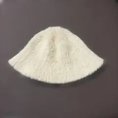 アイボリー ファー バケットハット