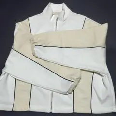 ホワイト・ベージュ ジャンパー・ブルゾン