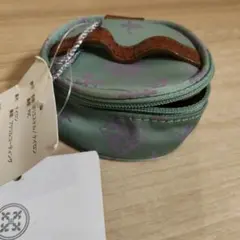 russet ラシット ミニ　ジュエリー ポーチ グリーン系 ラウンド型 新品