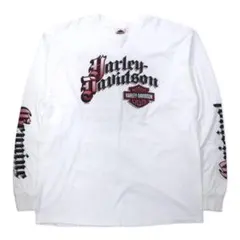 HARLEY DAVIDSON ロゴプリント ロングスリーブ Tシャツ ロンT