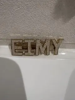 EIMY ロゴ パール ヘアクリップゴールドのサムネイル
