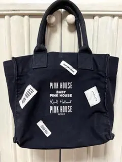 PINKHOUSE ミニトートバッグ　ロゴ×ブラック