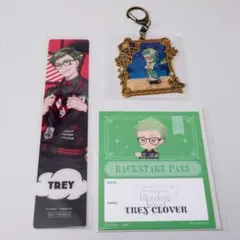 ツイステ メモリアルメタルチャーム 特典ステッカー クリアしおり トレイ