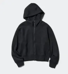 ●UNIQLO ドライスウェットフルジップパーカ　XL ブラック　黒パーカー●