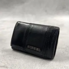 DIESEL ブラック レザー 6連 メンズ キーケース 8972のサムネイル