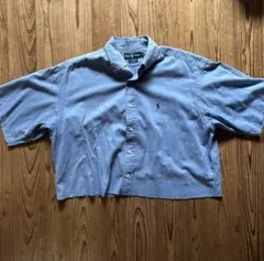 Ralph Lauren BLAIRE 半袖シャツ M ライトブルー