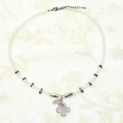 【未使用】クロスチャーム ネックレス　アジャスター付き