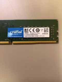 crucial 16GB DDR4-2666 UDIMM メモリ