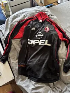 AC Milan adidas 長袖ジャージ 黒赤 OPEL