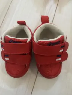 ASICS 赤 ベビーシューズ　アシックス　12㎝