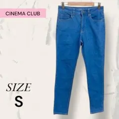 CINEMA CLUB パンツ ジーンズ デニム ブルー シンプル おしゃれ S