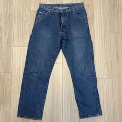 Dickiesディッキーズペインターパンツデニム裏地ネルワイドワーク青34 
