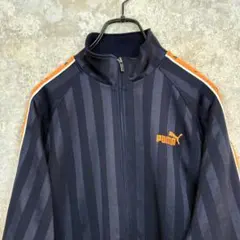 PUMA ジャージ上 160 ネイビー オレンジライン トラックジャケット