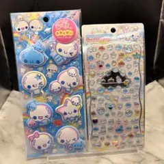 ぷくぷく　あわわちゃん　ジュエルプチドロップ　もーっともっちりシール