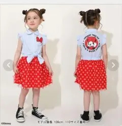 ディズニー デニムドッキング　ワンピース　サイズ100　babydoll