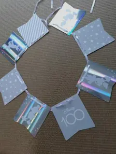 ディズニー 100周年 ミッキー ガーランド 飾り 100日祝い フラッグ