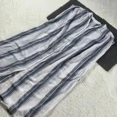 ストライプシャツワンピース