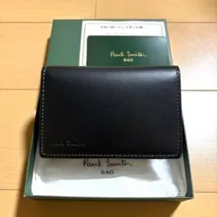 Paul Smith 名刺入れ　初代オールドレザー　新品未使用品　ブラック　黒