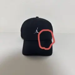 ⚠️赤丸箇所にほつれあり JORDAN キャップ ブラック