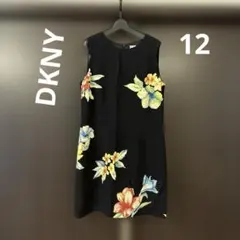 DKNY 花柄　ノースリーブワンピース　12のサムネイル