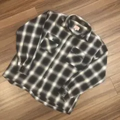 【size L】BIG MIKE オンブレシャツ　ネルシャツ